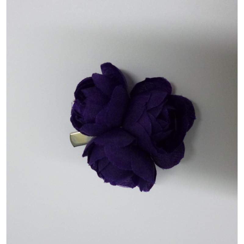 Middeleeuws smaak Dreigend Haarclip met 3 bloemen paars - Stephanie's Bruidsmode - Kinderfeestkleding  - Bruidsstyling